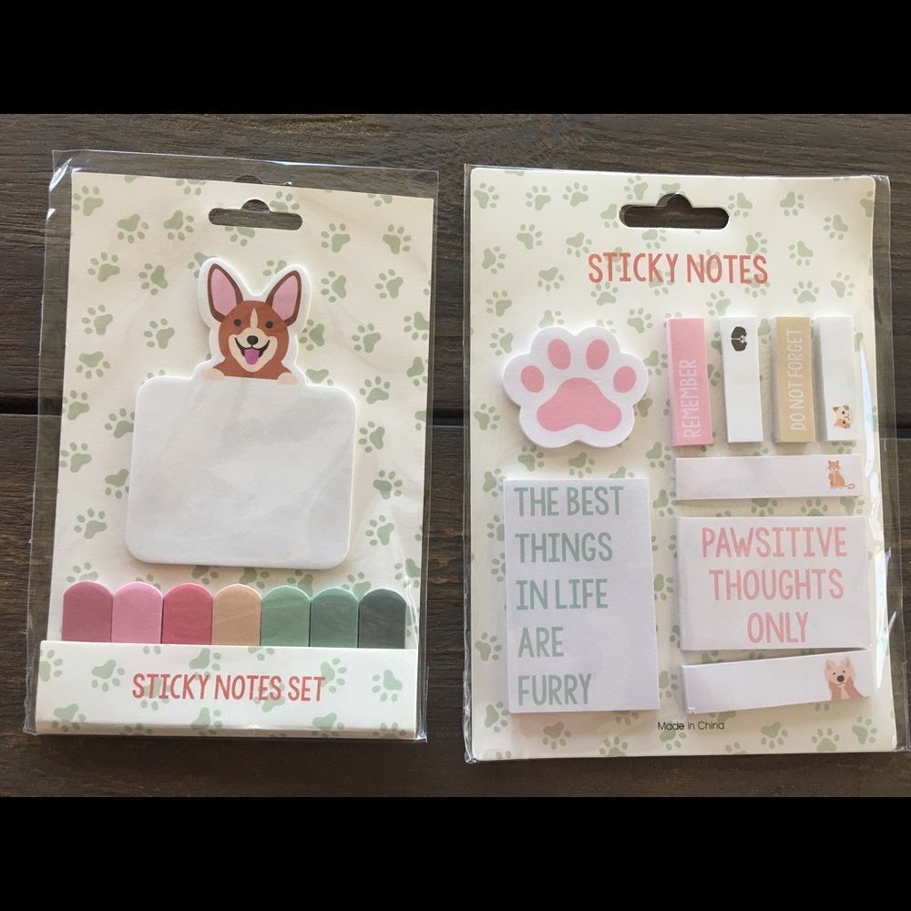 Dog Sticky‎ Notes Gift Bundle New